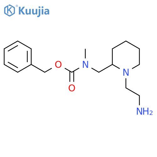 [1-(2-Amino-ethyl)-piperidin-2-ylmethyl]-methyl-carbamic acid benzyl ester structure