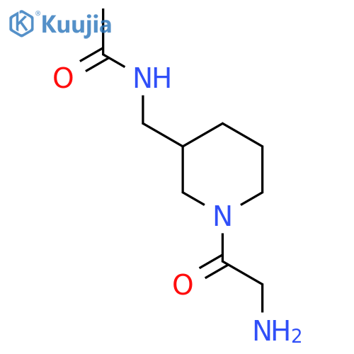 N-[1-(2-Amino-acetyl)-piperidin-3-ylmethyl]-acetamide structure