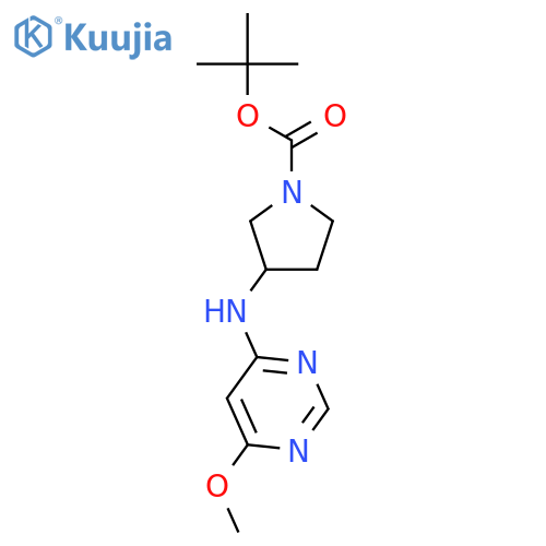 tert-Butyl 3-((6-methoxypyrimidin-4-yl)amino)pyrrolidine-1-carboxylate structure