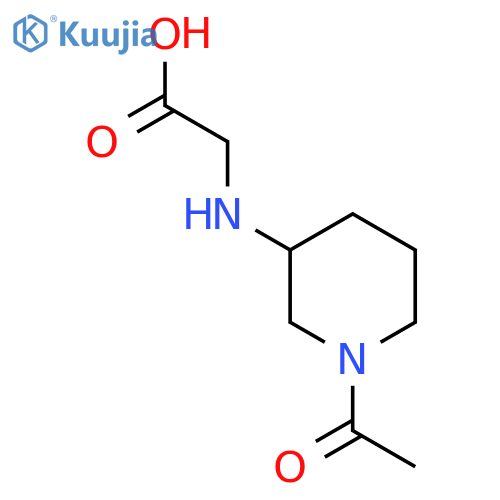 (1-Acetyl-piperidin-3-ylamino)-acetic acid structure