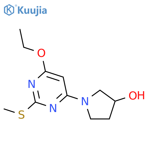 1-(6-Ethoxy-2-(methylthio)pyrimidin-4-yl)pyrrolidin-3-ol structure