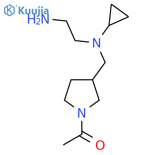 1-(3-{[(2-Amino-ethyl)-cyclopropyl-amino]-methyl}-pyrrolidin-1-yl)-ethanone structure