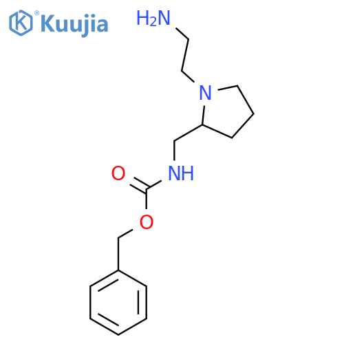 [1-(2-Amino-ethyl)-pyrrolidin-2-ylmethyl]-carbamic acid benzyl ester structure