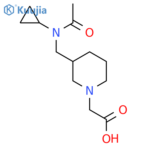 {3-[(Acetyl-cyclopropyl-amino)-methyl]-piperidin-1-yl}-acetic acid structure