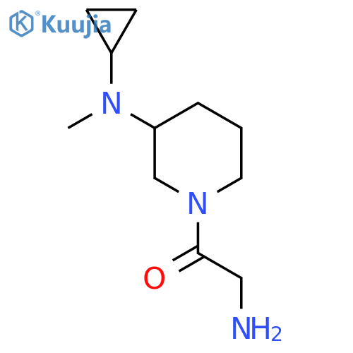 2-Amino-1-[3-(cyclopropyl-methyl-amino)-piperidin-1-yl]-ethanone structure