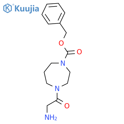 4-(2-Amino-acetyl)-[1,4]diazepane-1-carboxylic acid benzyl ester structure