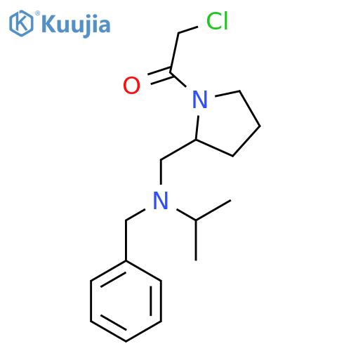 1-{2-[(Benzyl-isopropyl-amino)-methyl]-pyrrolidin-1-yl}-2-chloro-ethanone structure