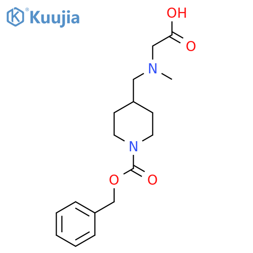 4-[(Carboxymethyl-methyl-amino)-methyl]-piperidine-1-carboxylic acid benzyl ester structure