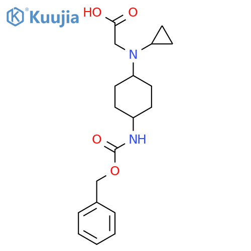 [(4-Benzyloxycarbonylamino-cyclohexyl)-cyclopropyl-amino]-acetic acid structure