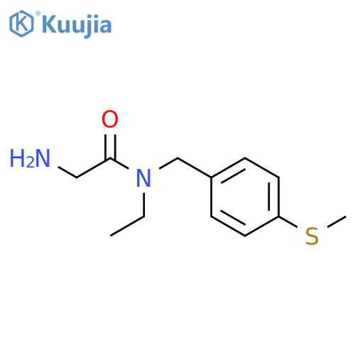 2-AMino-N-ethyl-N-(4-Methylsulfanyl-benzyl)-acetaMide structure