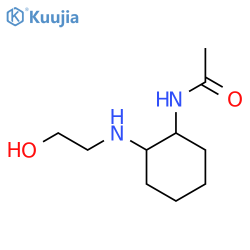 N-[2-(2-Hydroxy-ethylamino)-cyclohexyl]-acetamide structure