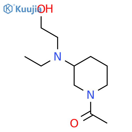 1-{3-[Ethyl-(2-hydroxy-ethyl)-amino]-piperidin-1-yl}-ethanone structure