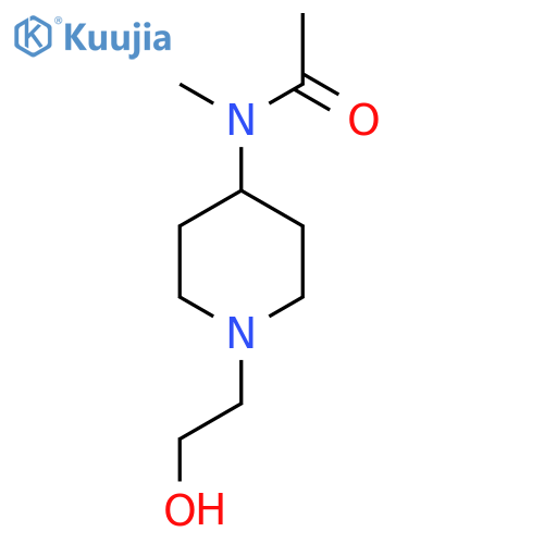 N-[1-(2-Hydroxy-ethyl)-piperidin-4-yl]-N-methyl-acetamide structure