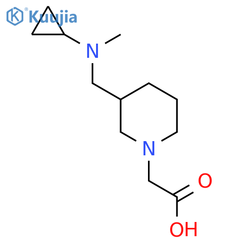 {3-[(Cyclopropyl-methyl-amino)-methyl]-piperidin-1-yl}-acetic acid structure