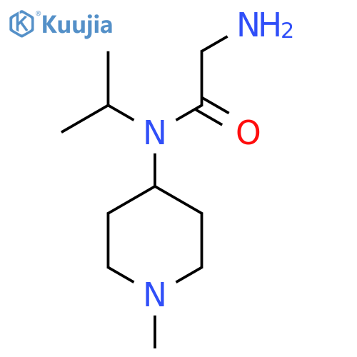 2-Amino-N-isopropyl-N-(1-methyl-piperidin-4-yl)-acetamide structure
