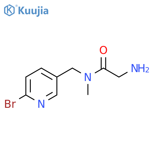 2-Amino-N-(6-bromo-pyridin-3-ylmethyl)-N-methyl-acetamide structure