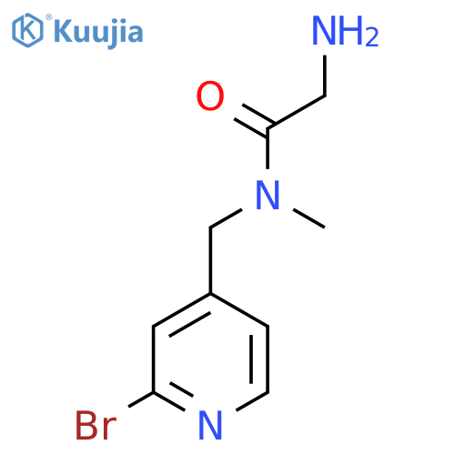 2-Amino-N-(2-bromo-pyridin-4-ylmethyl)-N-methyl-acetamide structure