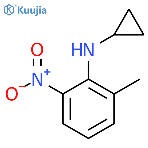 N-cyclopropyl-2-methyl-6-nitroaniline structure