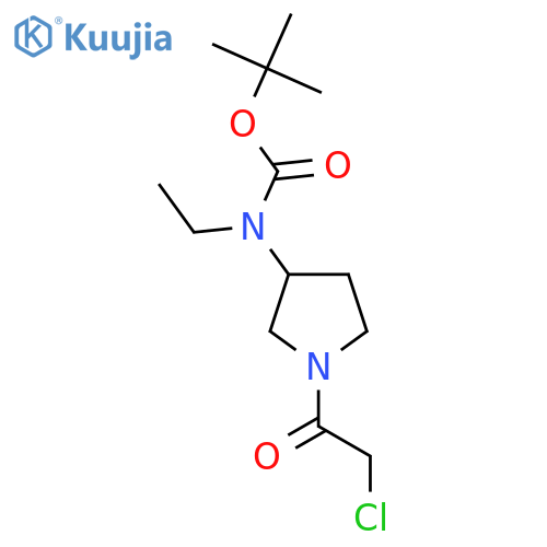 [1-(2-Chloro-acetyl)-pyrrolidin-3-yl]-ethyl-carbamic acid tert-butyl ester structure