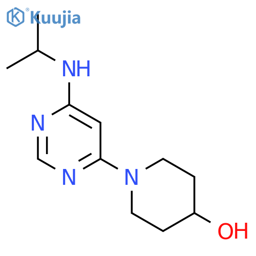 1-(6-(Isopropylamino)pyrimidin-4-yl)piperidin-4-ol structure