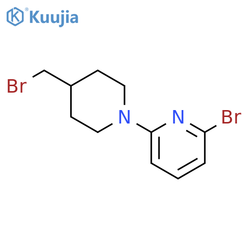 6'-Bromo-4-bromomethyl-3,4,5,6-tetrahydro-2H-[1,2']bipyridinyl structure