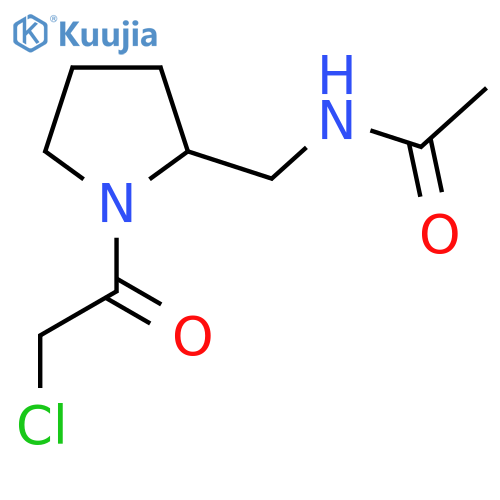 N-[1-(2-Chloro-acetyl)-pyrrolidin-2-ylmethyl]-acetamide structure