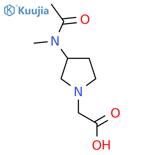 [3-(Acetyl-methyl-amino)-pyrrolidin-1-yl]-acetic acid structure