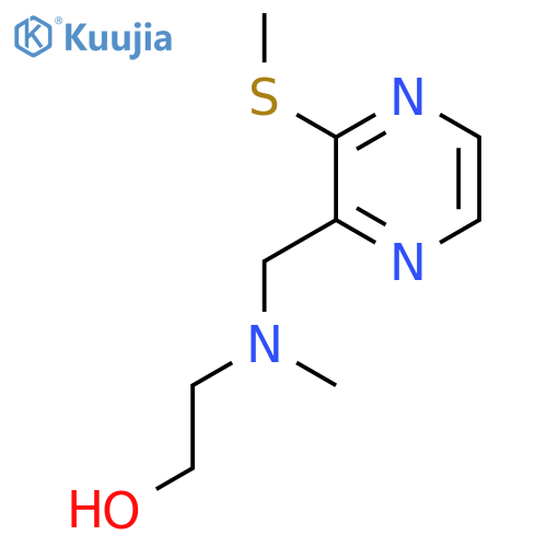 2-[Methyl-(3-methylsulfanyl-pyrazin-2-ylmethyl)-amino]-ethanol structure