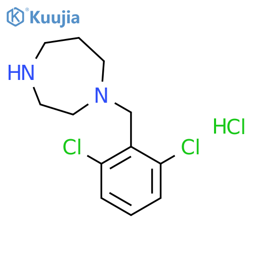 1-(2,6-Dichlorobenzyl)-1,4-diazepane hydrochloride structure