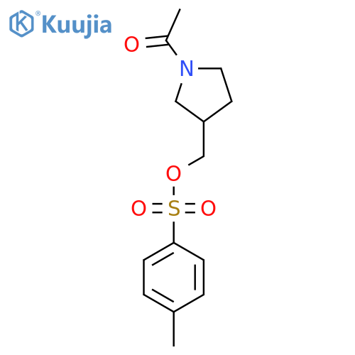 (1-acetylpyrrolidin-3-yl)methyl 4-methylbenzene-1-sulfonate structure
