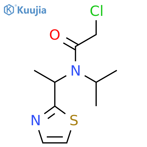 2-Chloro-N-isopropyl-N-(1-thiazol-2-yl-ethyl)-acetamide structure
