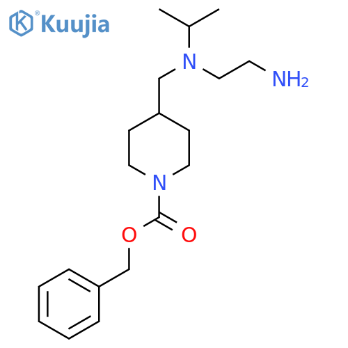 4-{[(2-Amino-ethyl)-isopropyl-amino]-methyl}-piperidine-1-carboxylic acid benzyl ester structure