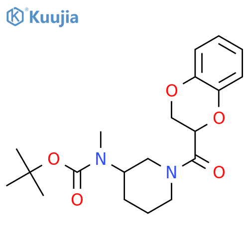 tert-Butyl (1-(2,3-dihydrobenzo[b][1,4]dioxine-2-carbonyl)piperidin-3-yl)(methyl)carbamate structure