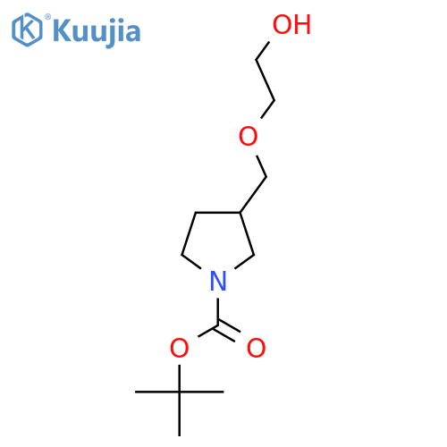 3-(2-Hydroxy-ethoxymethyl)-pyrrolidine-1-carboxylic acid tert-butyl ester structure