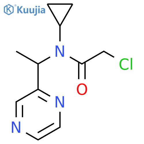 2-Chloro-N-cyclopropyl-N-(1-pyrazin-2-yl-ethyl)-acetamide structure