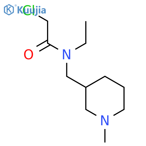 2-Chloro-N-ethyl-N-(1-methyl-piperidin-3-ylmethyl)-acetamide structure