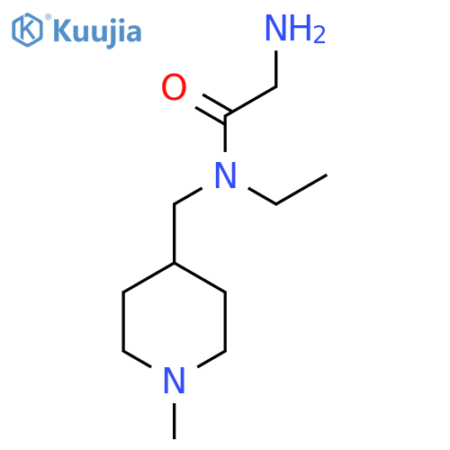 2-Amino-N-ethyl-N-(1-methyl-piperidin-4-ylmethyl)-acetamide structure