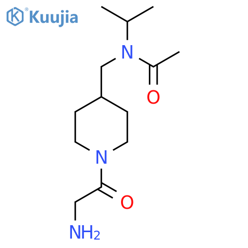 N-[1-(2-Amino-acetyl)-piperidin-4-ylmethyl]-N-isopropyl-acetamide structure