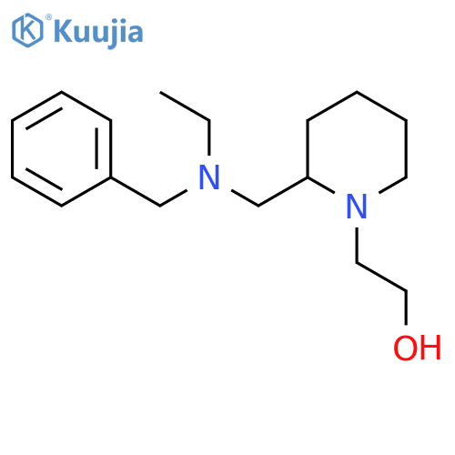 2-{2-[(Benzyl-ethyl-amino)-methyl]-piperidin-1-yl}-ethanol structure