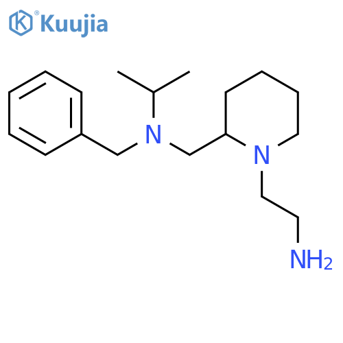 [1-(2-Amino-ethyl)-piperidin-2-ylmethyl]-benzyl-isopropyl-amine structure