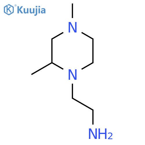 2-(2,4-Dimethyl-piperazin-1-yl)-ethylamine structure