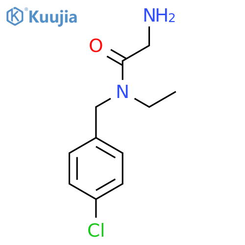 2-Amino-N-(4-chloro-benzyl)-N-ethyl-acetamide structure