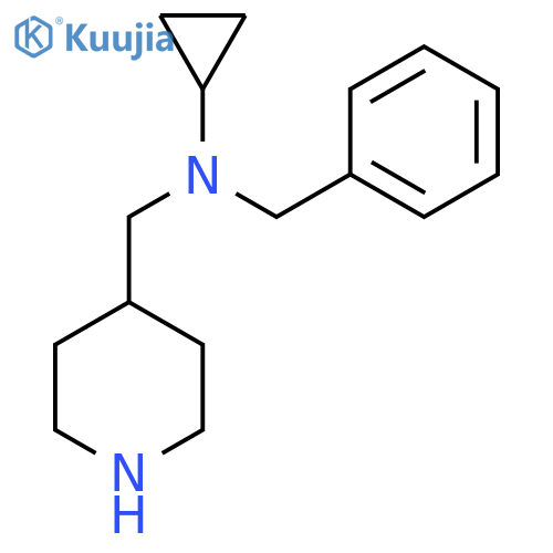 Benzyl-cyclopropyl-piperidin-4-ylmethyl-amine structure