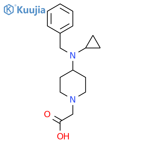 [4-(Benzyl-cyclopropyl-amino)-piperidin-1-yl]-acetic acid structure