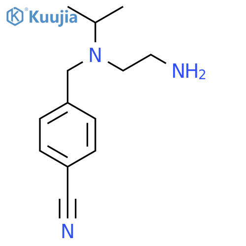 4-{[(2-Amino-ethyl)-isopropyl-amino]-methyl}-benzonitrile structure