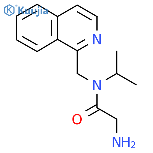 2-Amino-N-isopropyl-N-isoquinolin-1-ylmethyl-acetamide structure