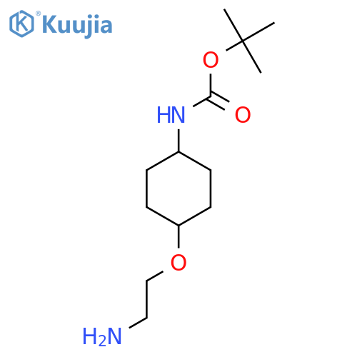 [4-(2-Amino-ethoxy)-cyclohexyl]-carbamic acid tert-butyl ester structure