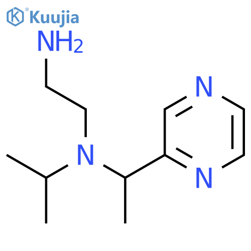N*1*-Isopropyl-N*1*-(1-pyrazin-2-yl-ethyl)-ethane-1,2-diamine structure