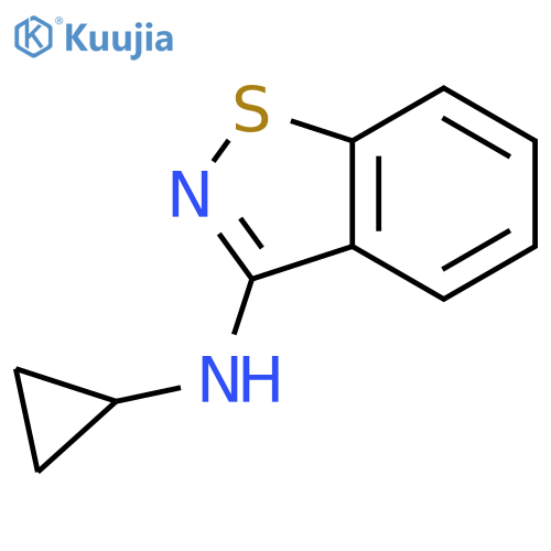 N-cyclopropyl-1,2-benzothiazol-3-amine structure