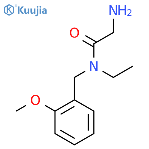 2-Amino-N-ethyl-N-(2-methoxy-benzyl)-acetamide structure